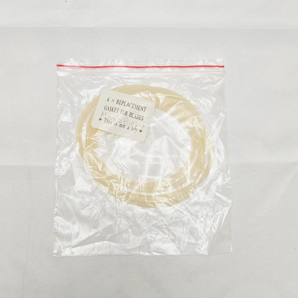 Set of 4 Replacement Gaskets for Magic Bullet MB 1001 Blender Seals Discolored